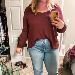 American Eagle ribbed soft and sexy sweater